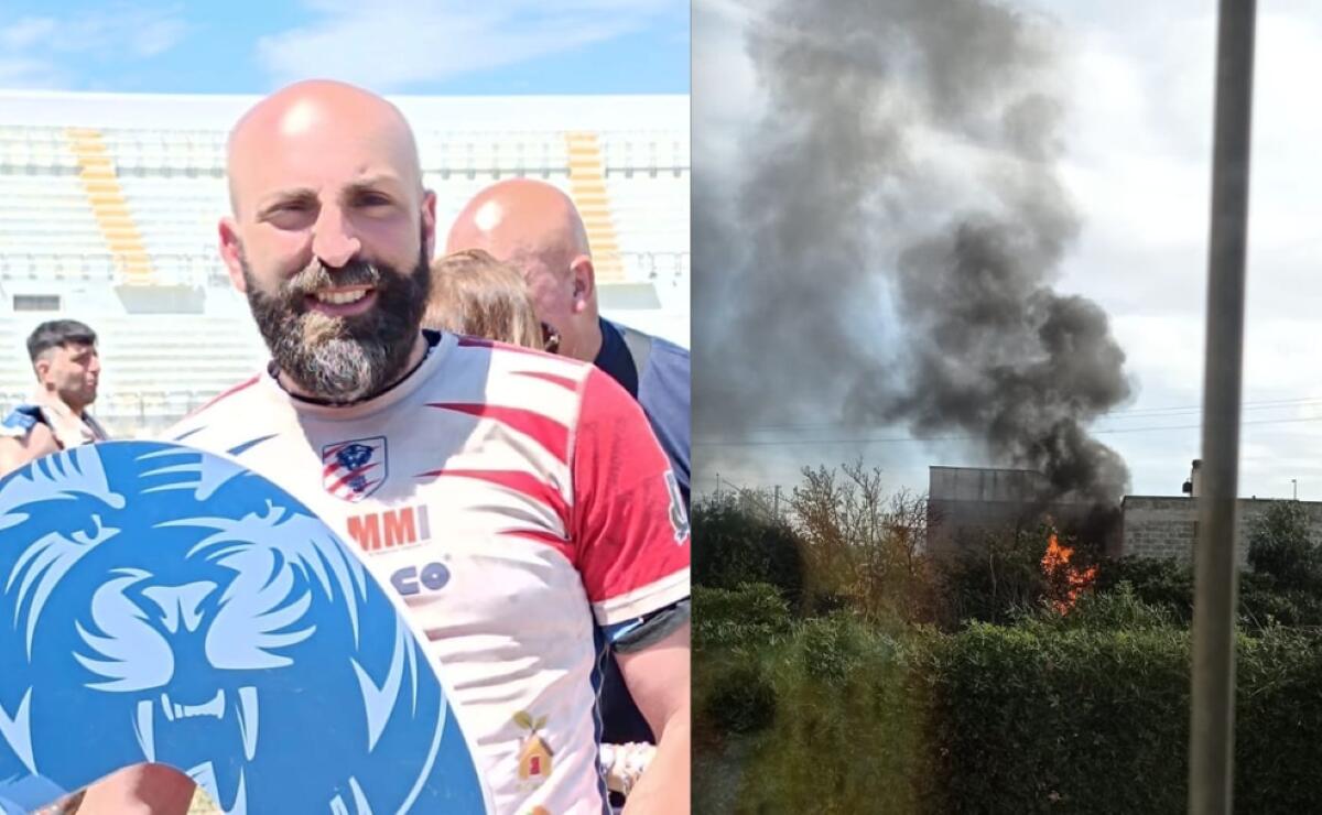 Monopoli, incendio in una villa: poliziotti salvano una famiglia. Tra gli “angeli” un agente-rugbista delle Tigri Bari Monopoli, incendio in una villa: poliziotti salvano una famiglia. Tra gli “angeli” un agente-rugbista delle Tigri Bari