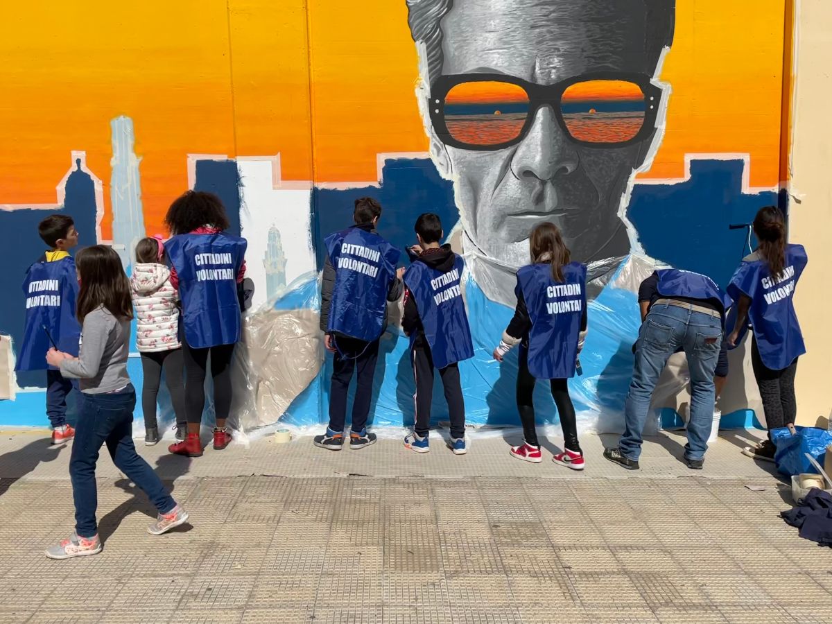 Galleria foto 'Bari, via al restauro del murale dedicato a Pasolini nel sottovia Duca degli Abruzzi: «Omaggio ai 50 anni dalla morte»' - foto 2