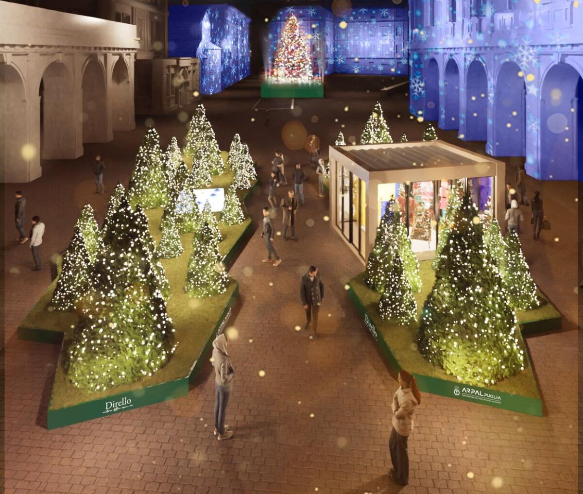 Galleria foto 'Bari si prepara al Natale: la città si illumina con alberi, aeroplani e sfere' - foto 2