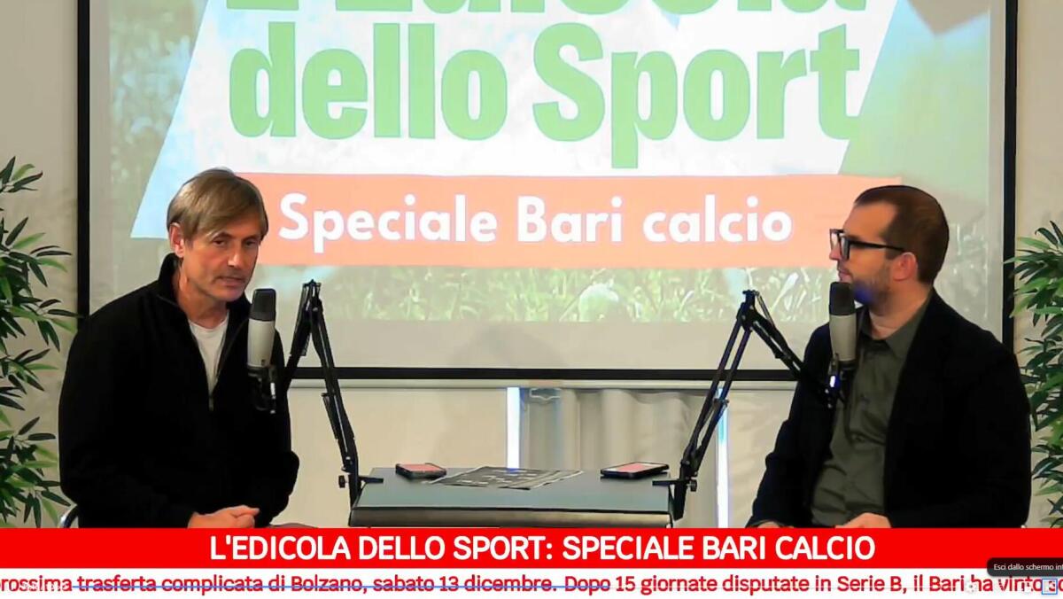 Galleria foto 'L’Edicola dello Sport S2E12: Speciale Bari calcio, crisi in casa biancorossa e tifosi contro la società' - foto 1