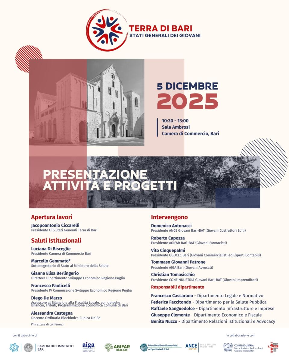 Galleria foto 'Nasce qualcosa di importante per i giovani professionisti e imprenditori della Terra di Bari' - foto 2