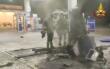 Bari, paura sulla Ss 16: auto abbatte una colonnina di carburante, due feriti in codice rosso – FOTO