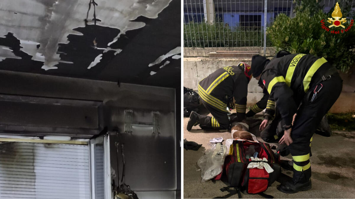 Galleria foto 'Rutigliano, incendio in un appartamento: evacuato il palazzo, un cane muore intossicato' - foto 1