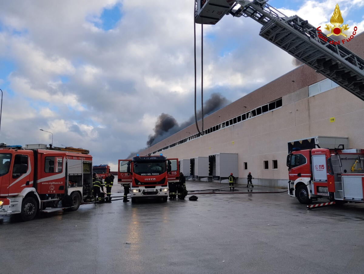 Galleria foto 'Incendio nel Barese, a fuoco lo stabilimento della Terminal Puglia tra Adelfia e Rutigliano – FOTO e VIDEO' - foto 1