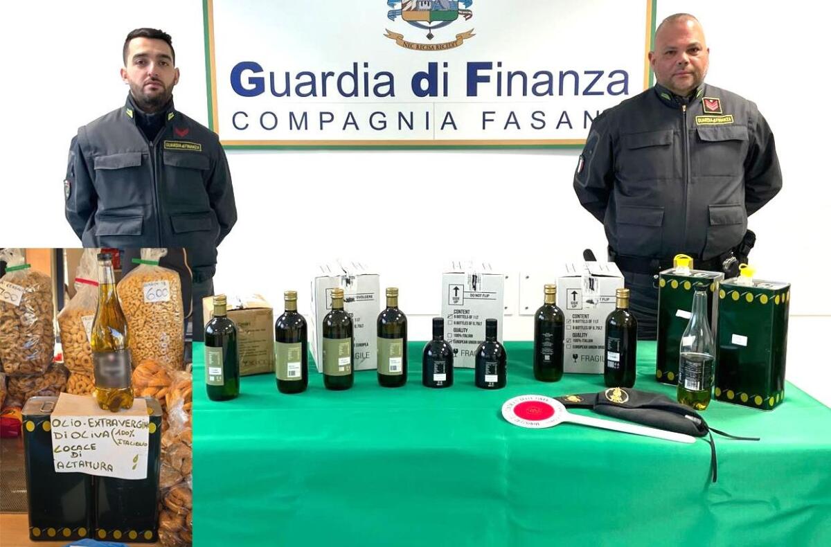 Galleria foto 'Fasano, olio di semi venduto come extravergine d’oliva: denunciato un commerciante' - foto 1