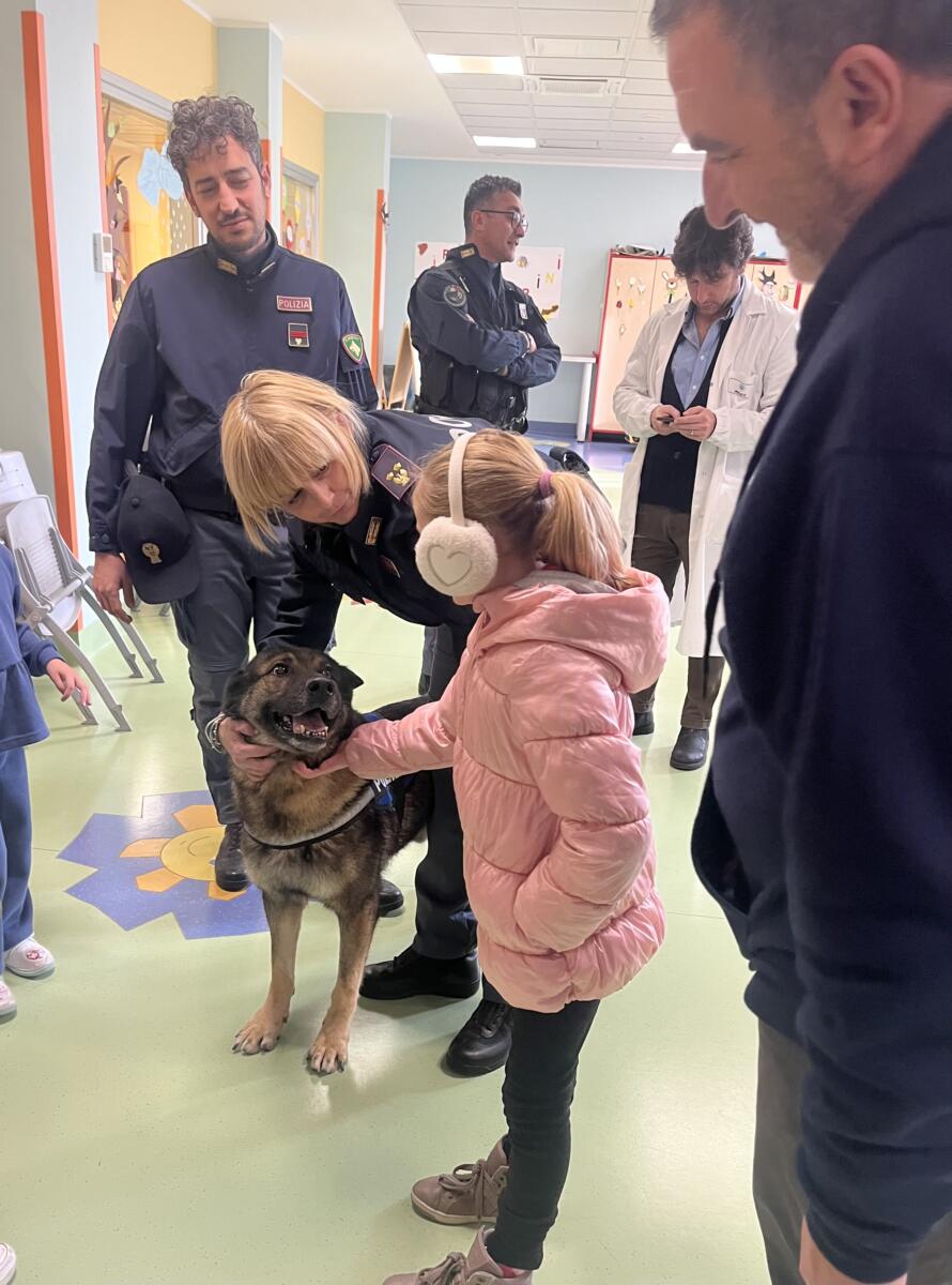 Galleria foto 'Bari, sorpresa per i bimbi ricoverati al Pediatrico: una mattinata di gioia e spensieratezza con la Polizia' - foto 2