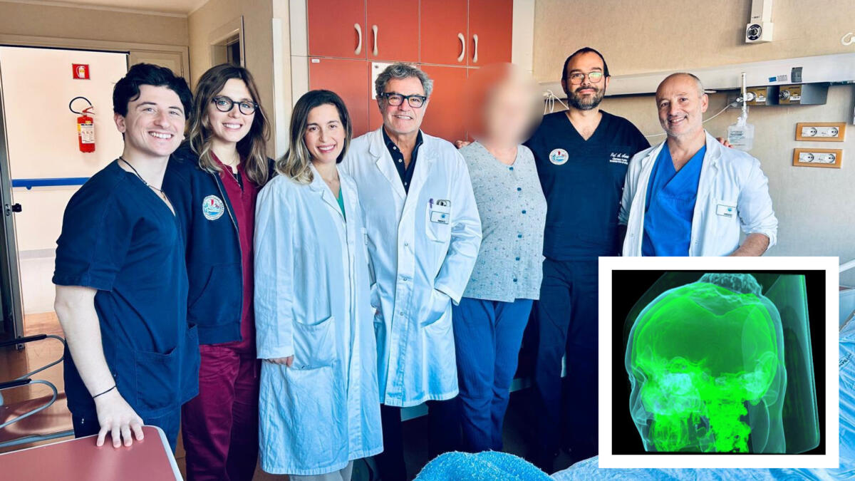 Galleria foto 'Tumore del cuoio capelluto giudicato “inoperabile” minaccia il cervello: 52enne salvata al Policlinico di Bari' - foto 1