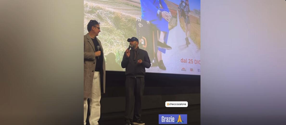 Galleria foto 'Bari, Checco Zalone e Nunziante sorprendono il pubblico in sala tra battute e provocazioni' - foto 1