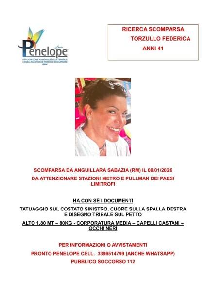 Federica Torzullo scomparsa ad Anguillara: il marito è indagato per omicidio, ricerche in corso Federica Torzullo scomparsa ad Anguillara: il marito è indagato per omicidio, ricerche in corso