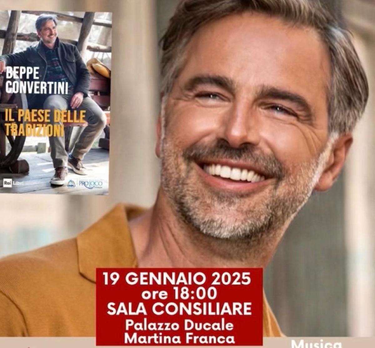 Galleria foto 'Beppe Convertini a Martina Franca per presentare “Il Paese delle tradizioni”' - foto 1