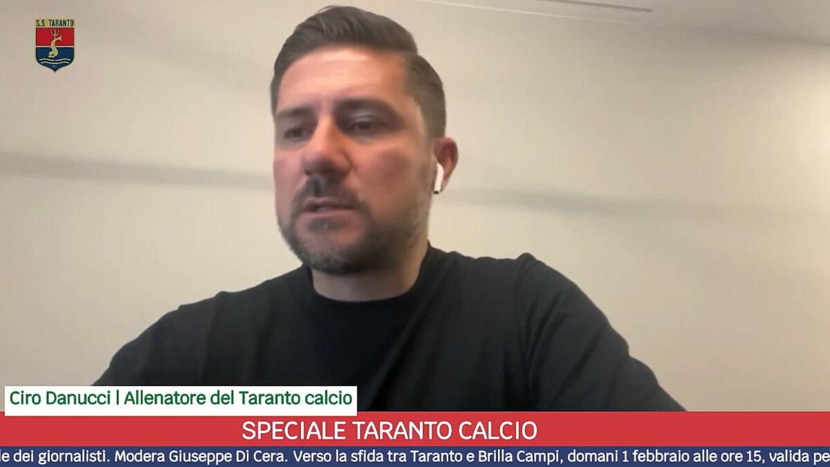 Galleria foto 'Eccellenza: Taranto-Brilla Campi, conferenza di pre partita con mister Danucci – IN DIRETTA' - foto 1