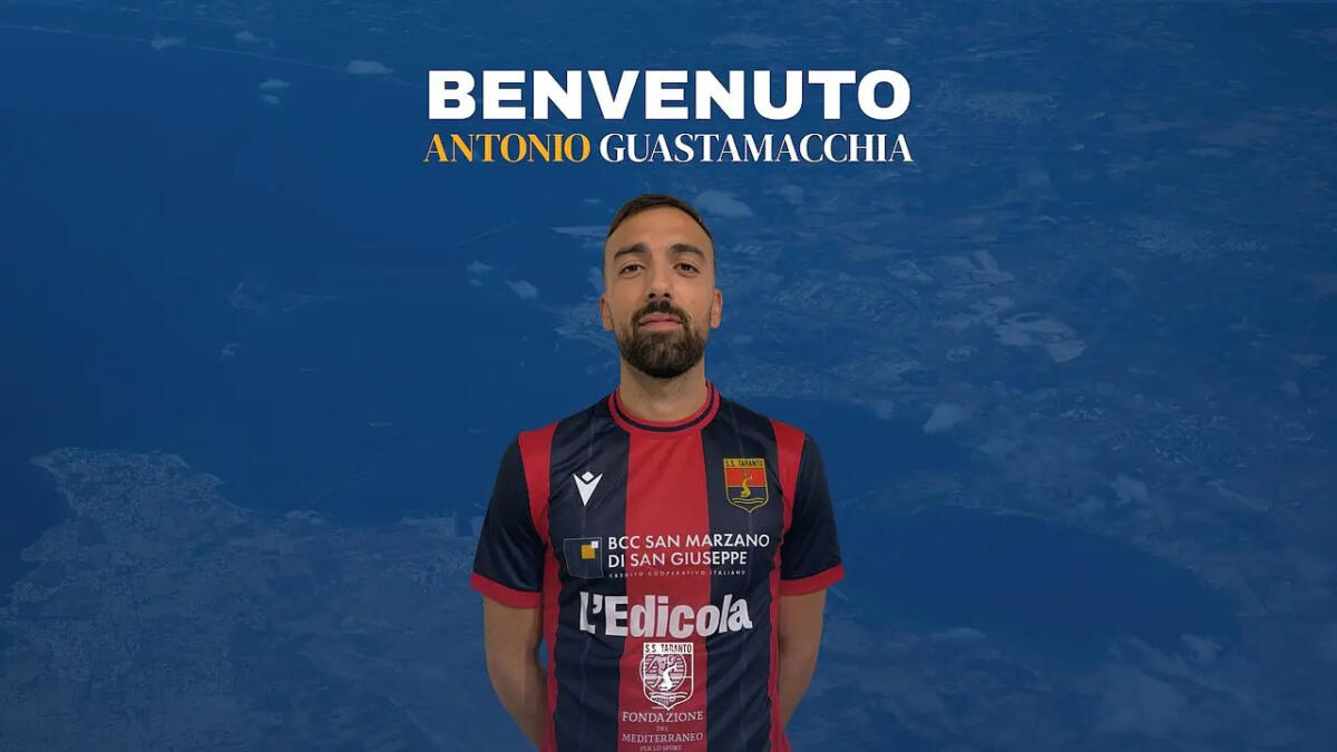 SS Taranto, un gradito ritorno in difesa: Antonio Guastamacchia di nuovo in rossoblù SS Taranto, un gradito ritorno in difesa: Antonio Guastamacchia di nuovo in rossoblù