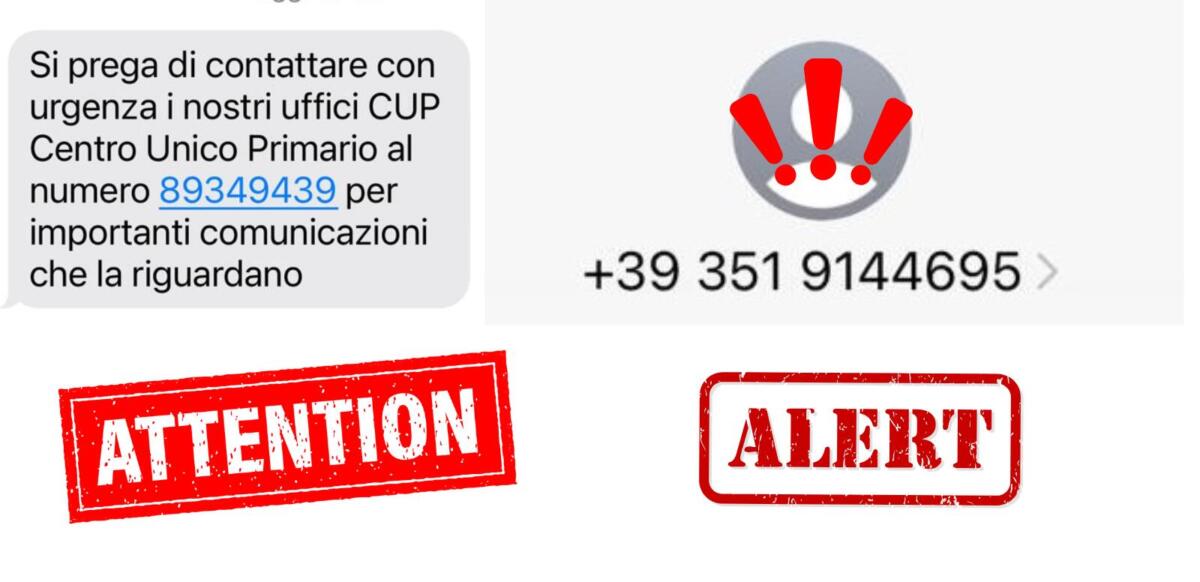 Un sms invita a telefonare per “importanti comunicazioni”, l’Asl Bari: «Attenti, è una truffa» Un sms invita a telefonare per “importanti comunicazioni”, l’Asl Bari: «Attenti, è una truffa»