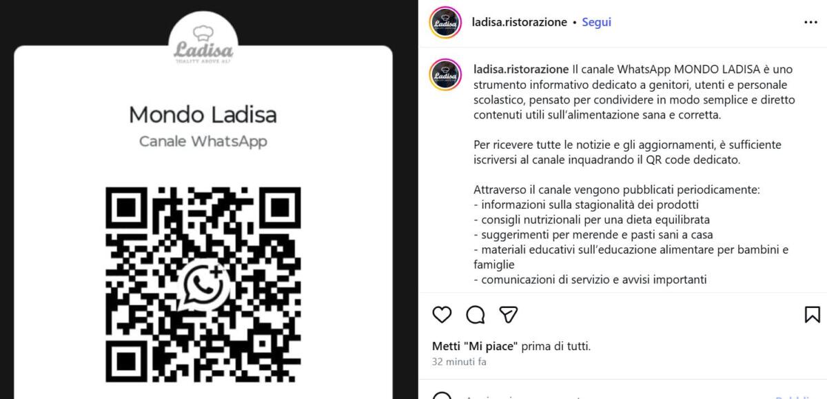 Galleria foto 'Nasce il canale whatsapp “Mondo Ladisa”, educazione e informazione alimentare' - foto 1