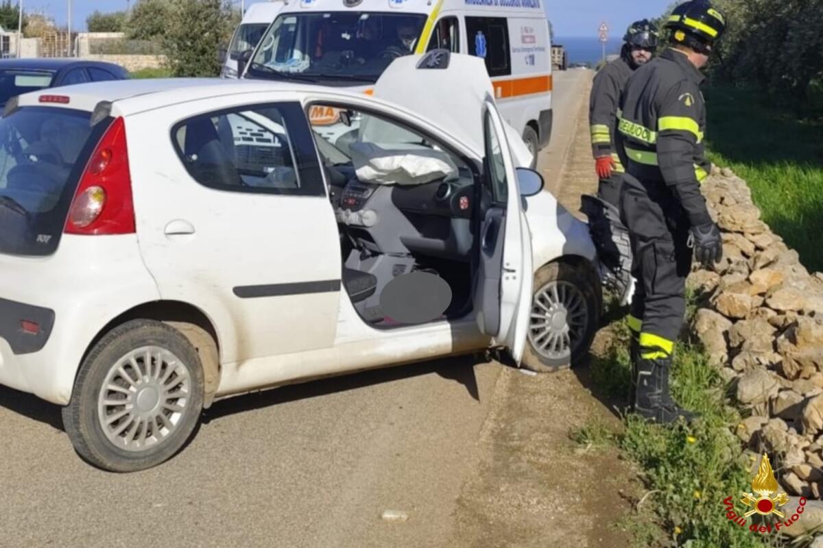 Galleria foto 'Schianto sulla Sp 121 a Polignano, auto finisce fuori strada: la donna estratta dai Vigili del Fuoco' - foto 2