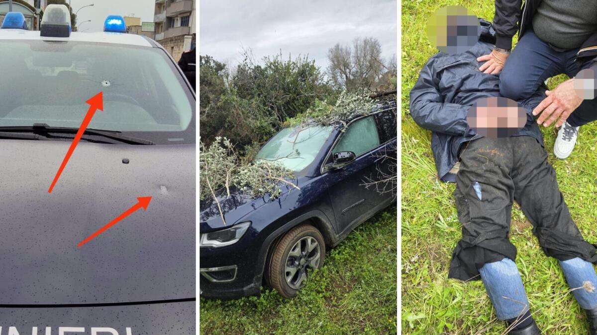 Galleria foto 'Assalto al portavalori, spari contro l’auto dei carabinieri: «Vivi per miracolo». Il fermo di due componenti del commando – VIDEO' - foto 1
