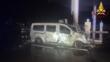 Grumo Appula, pulmino in fiamme in un distributore: sul posto i vigili del fuoco