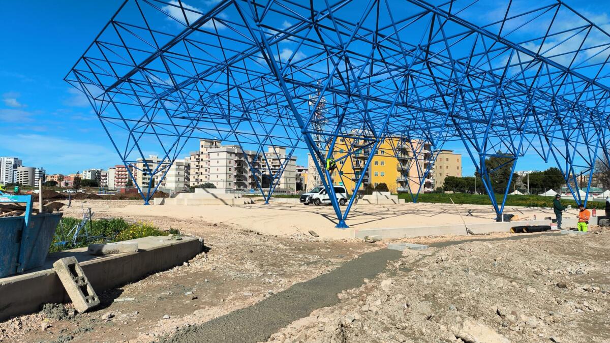 Bari, prende forma il nuovo parco della Rinascita sull’area ex Fibronit – FOTO