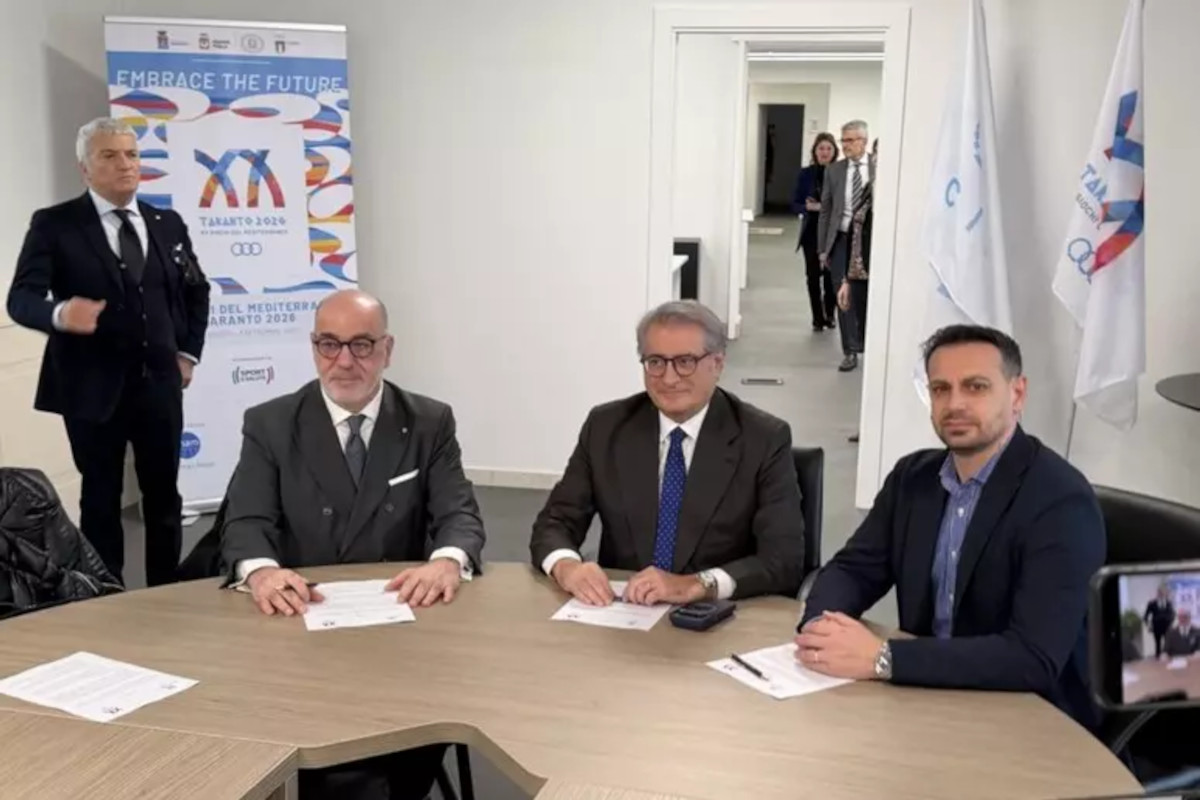 Galleria foto 'Taranto, imprese più coinvolte nei Giochi del Mediterraneo: accordo tra organizzazione e Confindustria' - foto 1