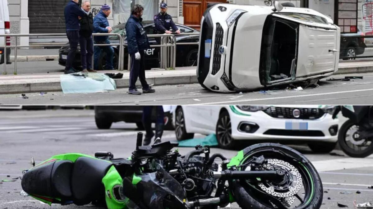 Galleria foto 'Milano, schianto tra auto e moto: morti due ventenni. Ferito un uomo di 61 anni' - foto 1