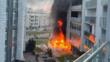 Bari, pauroso incendio nel quartiere Sant’Anna: fiamme in una pizzeria. Evacuate 16 famiglie – FOTO