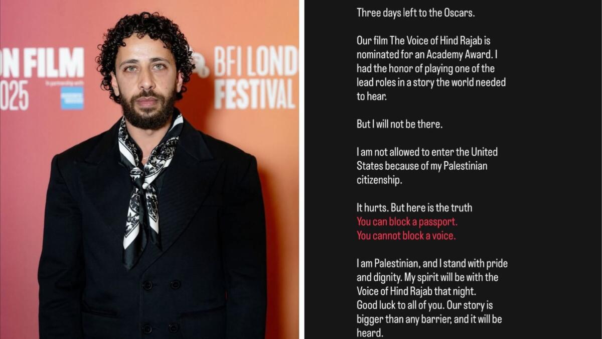 Galleria foto 'Notte degli Oscar, negato il visto all’attore palestinese Motaz Malhees: «Non posso entrare negli Usa»' - foto 1