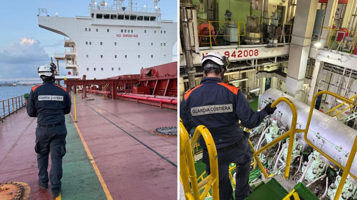 Galleria foto 'Carenze tecniche e guasti ai sistemi di sicurezza, una nave mercantile fermata nel porto di Taranto' - foto 1