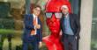Buen Camino, Checco Zalone festeggia con Pier Silvio Berlusconi nella sede di Mediaset a Cologno Monzese