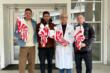 Sorrisi e uova di Pasqua al Policlinico di Bari: i biancorossi nel reparto di Oncoematologia Pediatrica