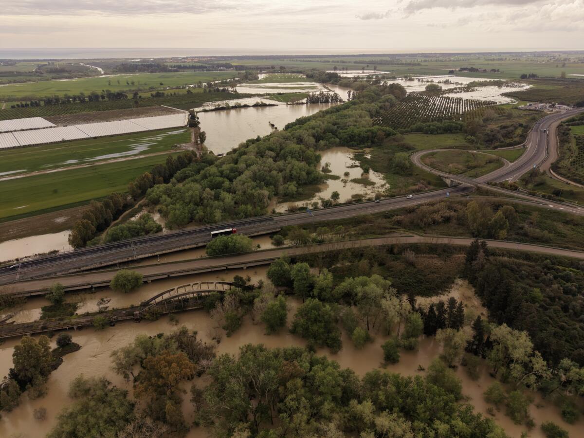 Maltempo, esonda il fiume Basento: il Comune di Pisticci conta i danni e chiede lo stato di calamità – FOTO