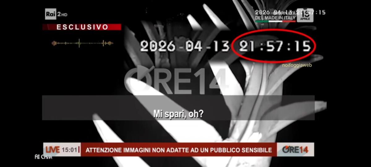 Omicidio di Annibale Carta a Foggia, l’audio poco prima dei colpi di pistola: «Ma che fai? Mi spari?» – VIDEO Omicidio di Annibale Carta a Foggia, l’audio poco prima dei colpi di pistola: «Ma che fai? Mi spari?» – VIDEO