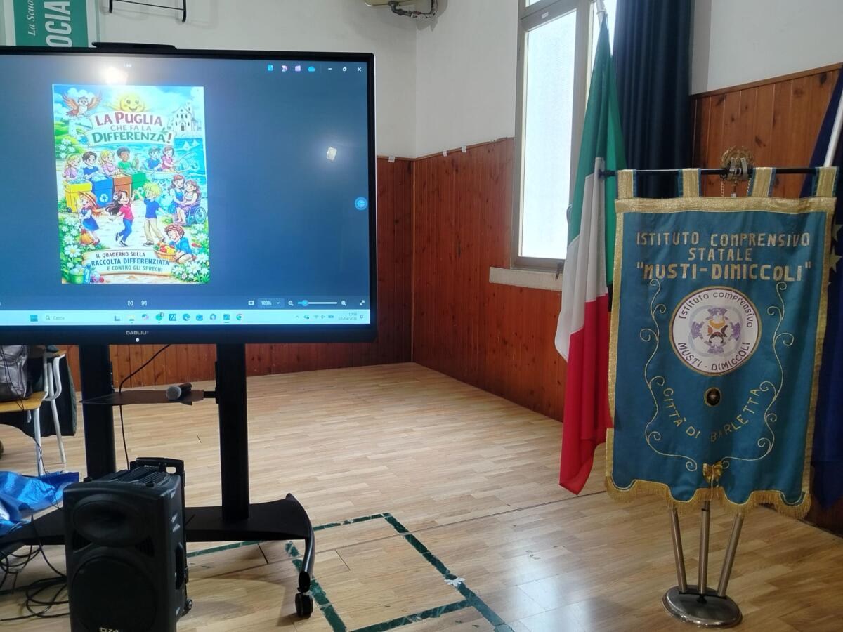 “La Puglia che fa la differenza”: Ciliento e Stornaiolo portano l’educazione ambientale nelle scuole – FOTO