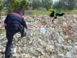 Tuturano, trasforma un terreno in discarica per rifiuti speciali: sequestrata l’area, denunciato il proprietario – FOTO