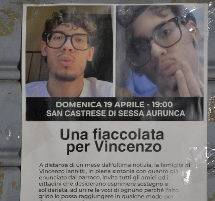 Galleria foto 'Scomparso a marzo nel Casertano, trovato morto il 20enne Vincenzo Ianniti: ucciso dall’amico' - foto 1