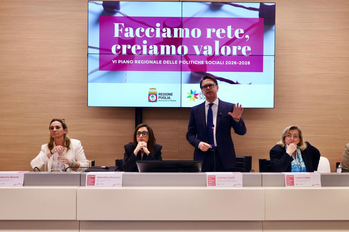 Galleria foto 'Inclusione e contrasto alla povertà, il Piano per le politiche sociali della Regione Puglia: 1,1 mld in 3 anni – VIDEO' - foto 1