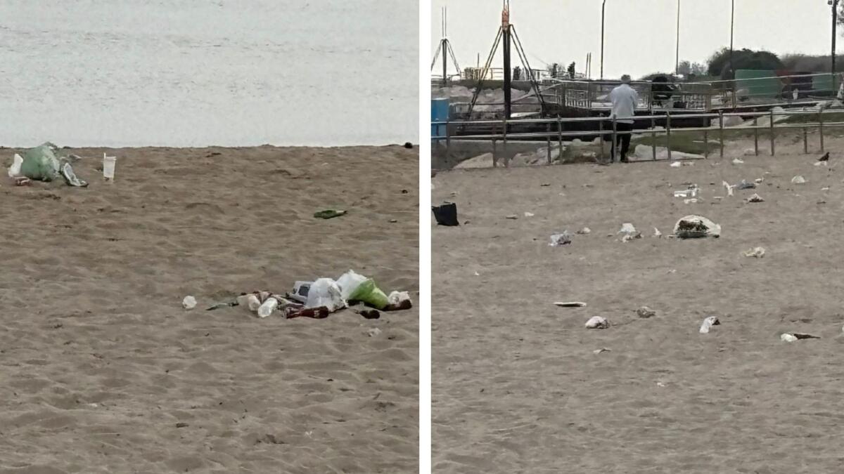 Prima giornata in spiaggia a Bari, a Pane e pomodoro un tappeto di rifiuti: «Vergogna» Prima giornata in spiaggia a Bari, a Pane e pomodoro un tappeto di rifiuti: «Vergogna»