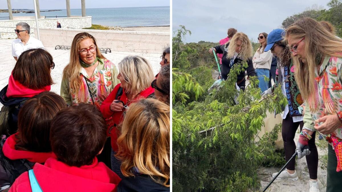 Melendugno, Romina Power pulisce la spiaggia: «Amo la Puglia da quando sono arrivata» Melendugno, Romina Power pulisce la spiaggia: «Amo la Puglia da quando sono arrivata»