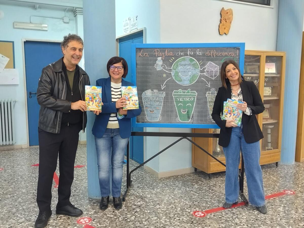 “La Puglia che fa la differenza”: Ciliento e Stornaiolo portano l’educazione ambientale nelle scuole – FOTO