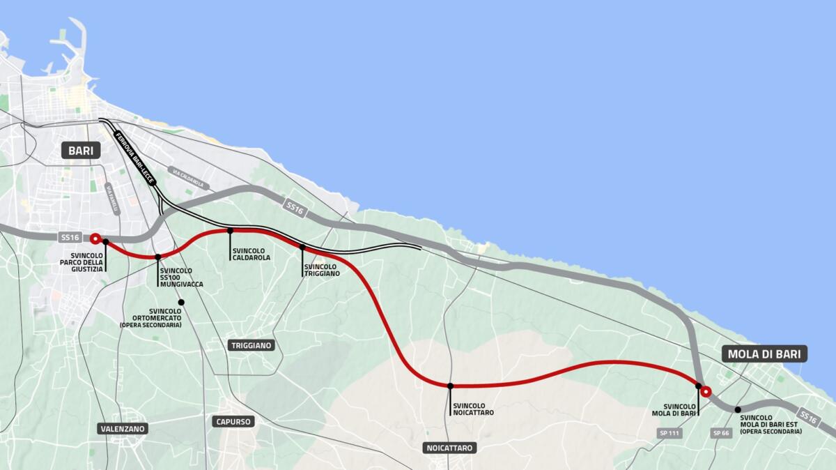 Variante della strada statale 16, tre sindaci del Barese contro il progetto dell’Anas Variante della strada statale 16, tre sindaci del Barese contro il progetto dell’Anas