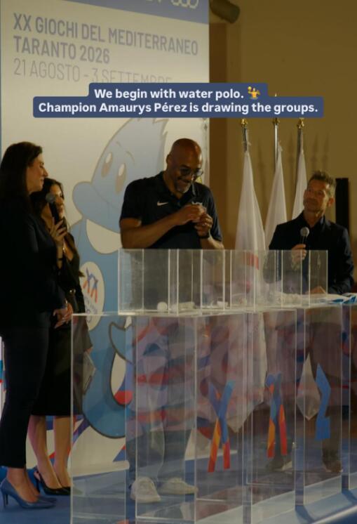 Giochi del Mediterraneo Taranto 2026: al via il sorteggio ufficiale dei gironi – FOTO