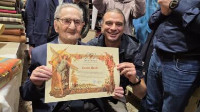 Monopoli festeggia Cosimo Aprile, con i suoi 106 è il più anziano della città: «Memoria vivente della nostra storia»