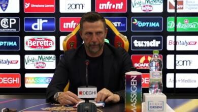 Serie A, Di Francesco alla vigilia di Lecce-Genoa: «Padroni del nostro destino, serve squadra affamata»