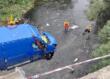 Incidente sulla Basentana, furgone sfonda le barriere del ponte e finisce nel fiume: 33enne in ospedale – FOTO