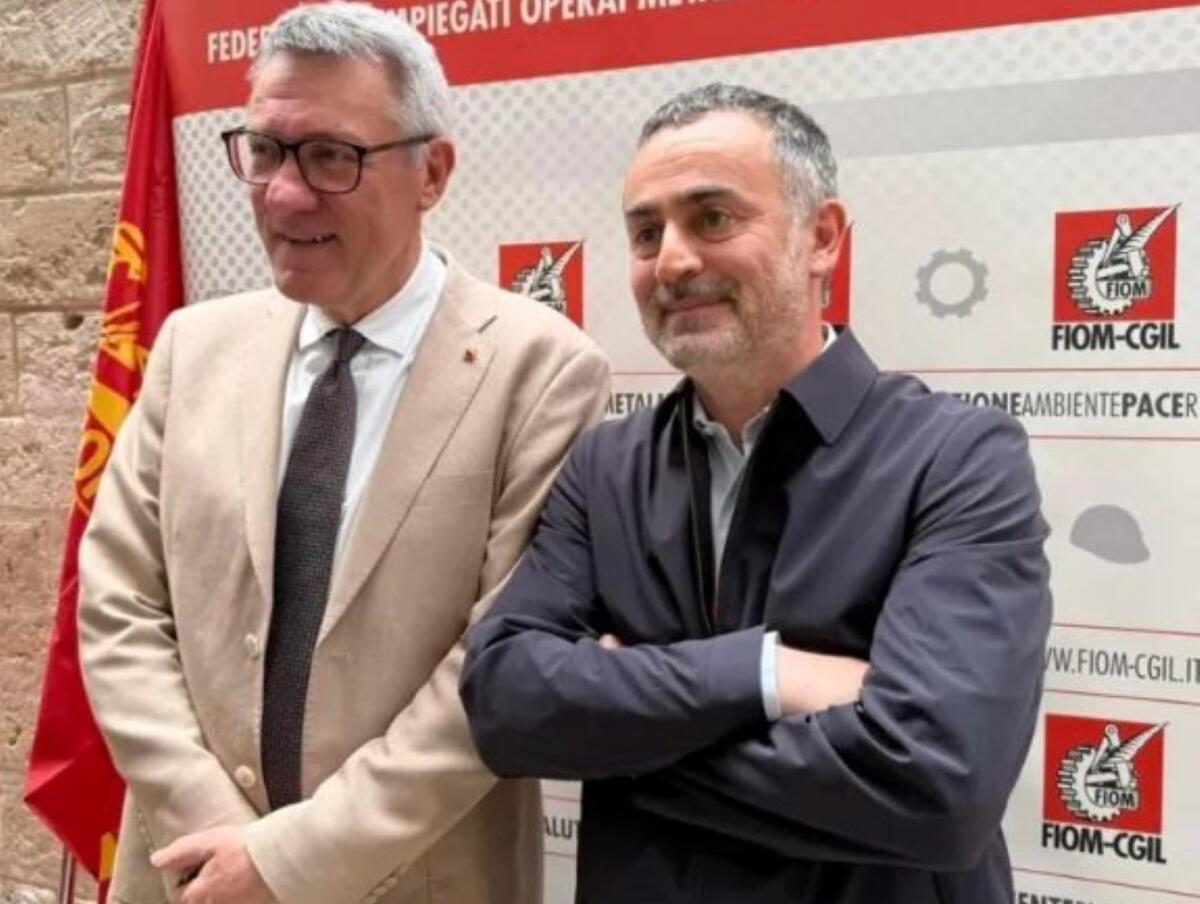 Galleria foto 'Landini in Puglia: «Per l’ex Ilva serve lo Stato». A Bari affrontati anche i nodi Natuzzi e Stellantis' - foto 1