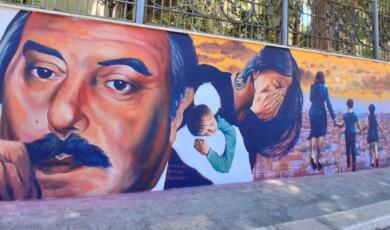 Trani, Giovanni Falcone rivive in un murale: l’arte che combatte la criminalità