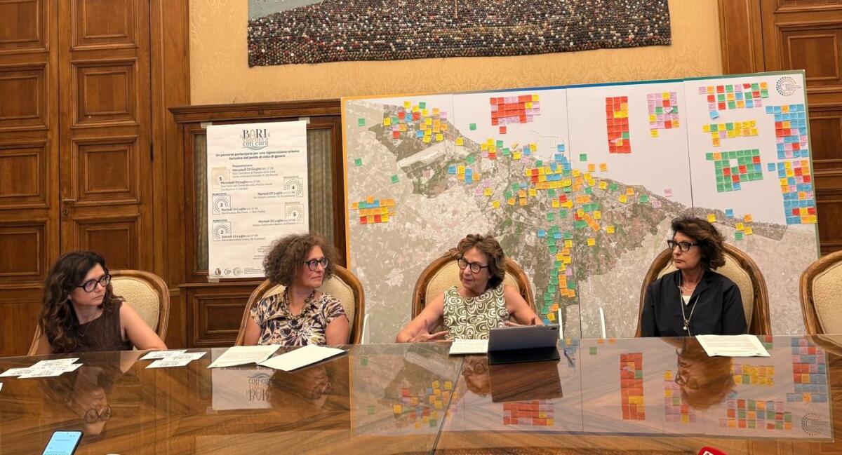 Politiche urbane e di genere, via a “Bari rigenera con cura”: laboratori in tutti i Municipi Politiche urbane e di genere, via a “Bari rigenera con cura”: laboratori in tutti i Municipi