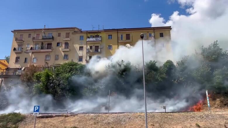 incendio binari potenza