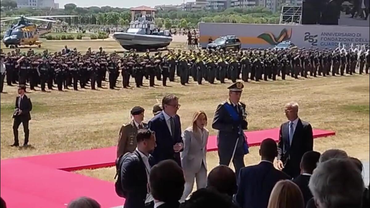 Il 252esimo anniversario della Guardia di finanza: Meloni, Tajani, Giorgetti e Giuli a Foggia – VIDEO