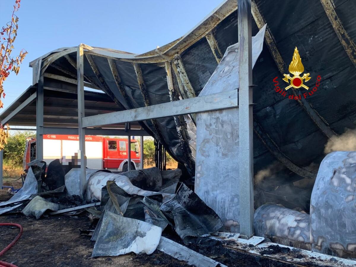 Incendio nella notte a Montalbano Jonico: fiamme distruggono capannone in zona Andriace Incendio nella notte a Montalbano Jonico: fiamme distruggono capannone in zona Andriace