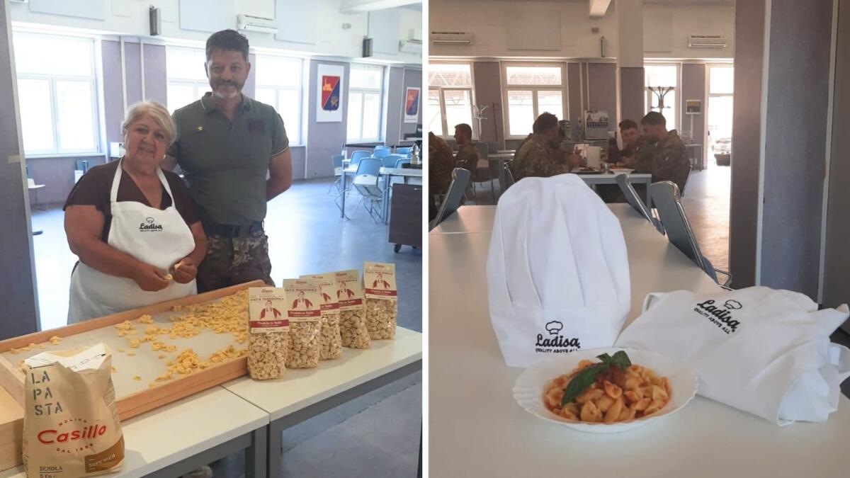 Le orecchiette di Bari Vecchia al ministero della Difesa, cooking con Nunzia a cura della Ladisa